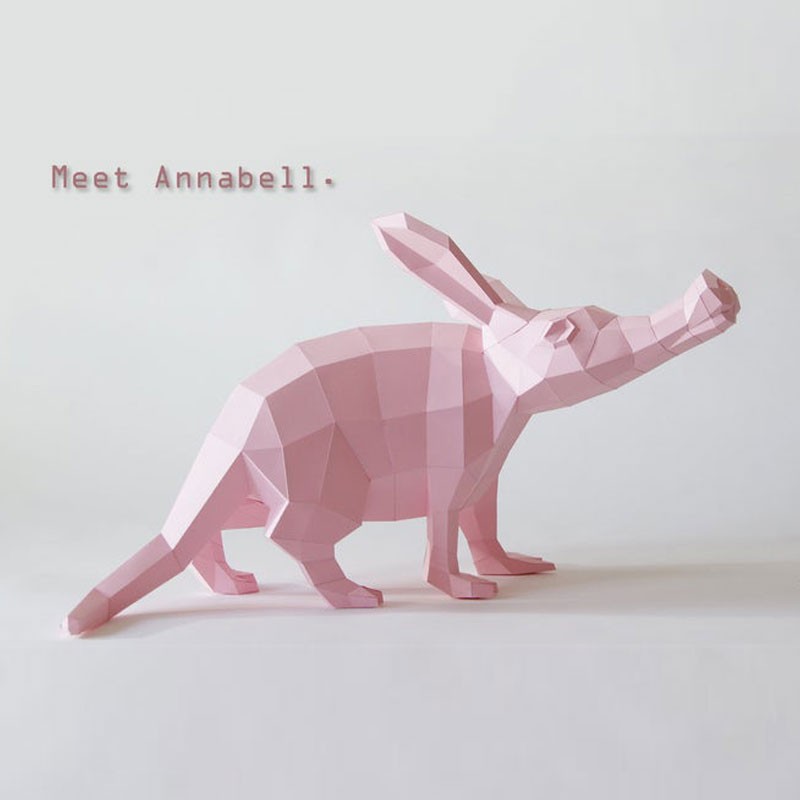Aardvark / antbear DIY Papercraft Template 