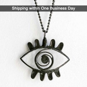 Clear Evil Eye Necklace