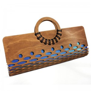 UNIQUE NATURAL WOOD HANDBAG AS GIFT OR OWN USE
