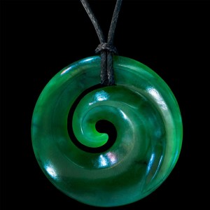 Handcrafted Jade Single Koru Necklace