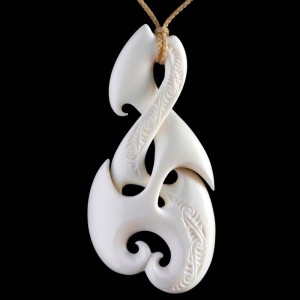 Handcrafted Pikorua Bone Carving Necklace