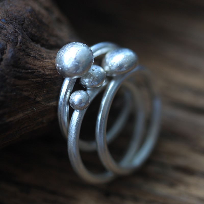 The Style Stack Silver Rings Set