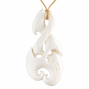 Handcrafted Pikorua Bone Carving Necklace