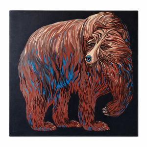 Big Blue Grizzley Art