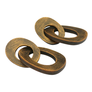 Brutalist Inspired Gold Chain Link Earings
