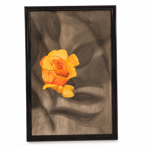 Handmade Three Dimensional Flower Painting