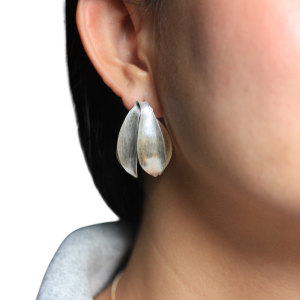 Cananga Silver Flower Earrings