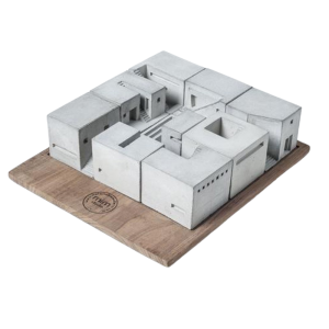 Miniature Concrete Homes - Complete Set