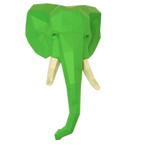 Trophy Elephant - Papercraft Kit