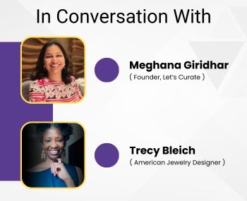 American jewelry designer, Trecy Bleich for Opulent Handmade Treasures Exhibition 2023