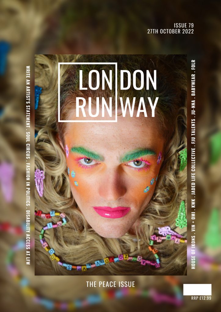Let’s Curate artisans in the ‘Peace’ Issue of London Runway