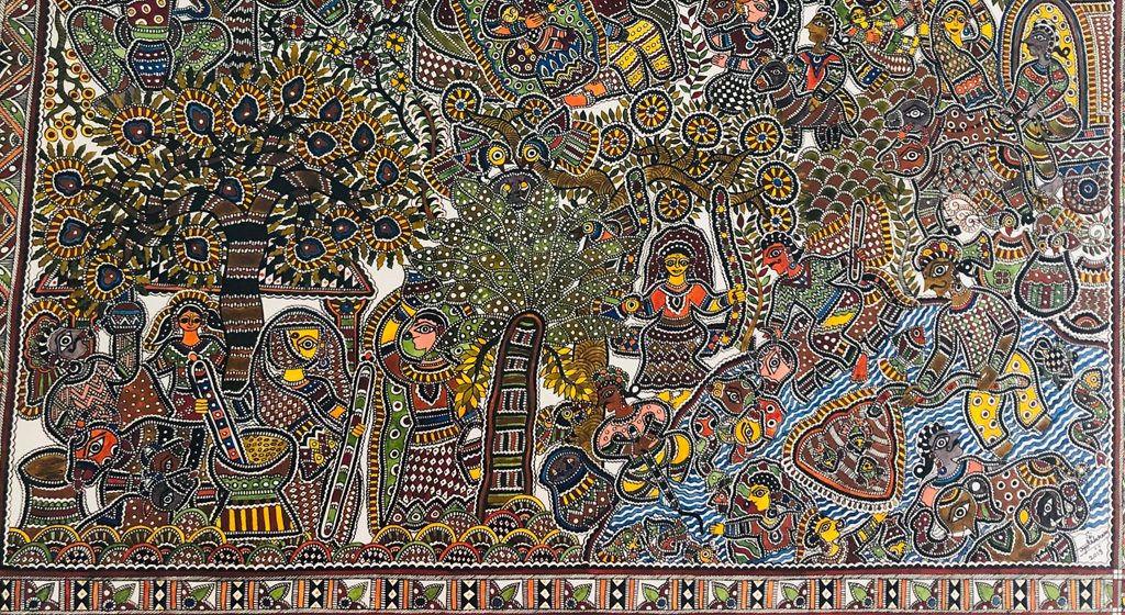 Marveling over a Madhubani